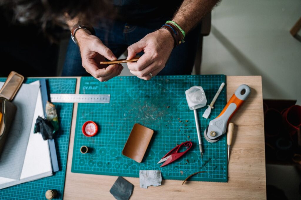 Hand-Painted Leather Goods